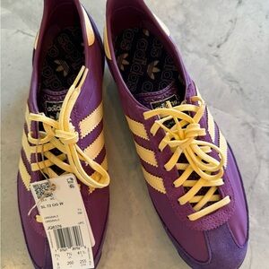 Adidas SL 72 Women's Vibrant Rich Mauve/Orange Tint/Black Sneakers Size 9